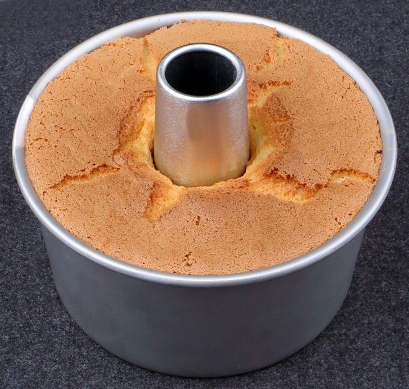 Bezall Angel Food Cake Pan, 8 inch Round Chiffon Cake Mold Aluminum Tube Pan Baking Cake Mould with Removable Bottom - Image 5